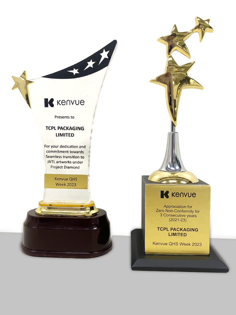 TCPL Packaging Ltd recognized by Kenvue for three consecutive years of Zero Non-Conformity