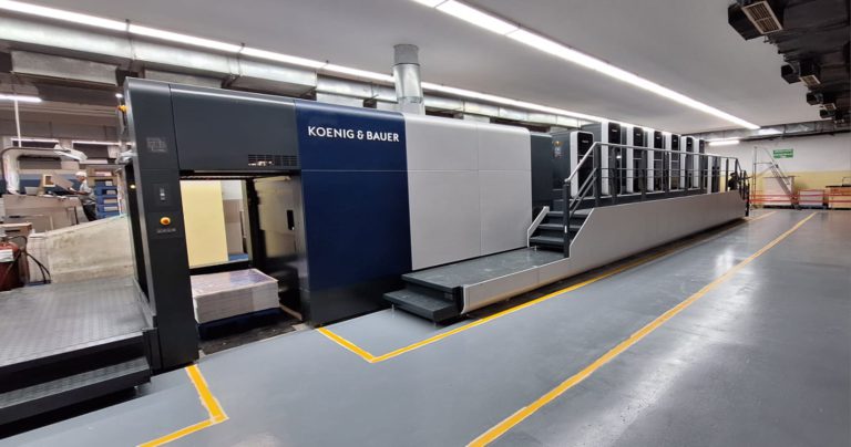 Installation of new KBA printing machine at Haridwar plant